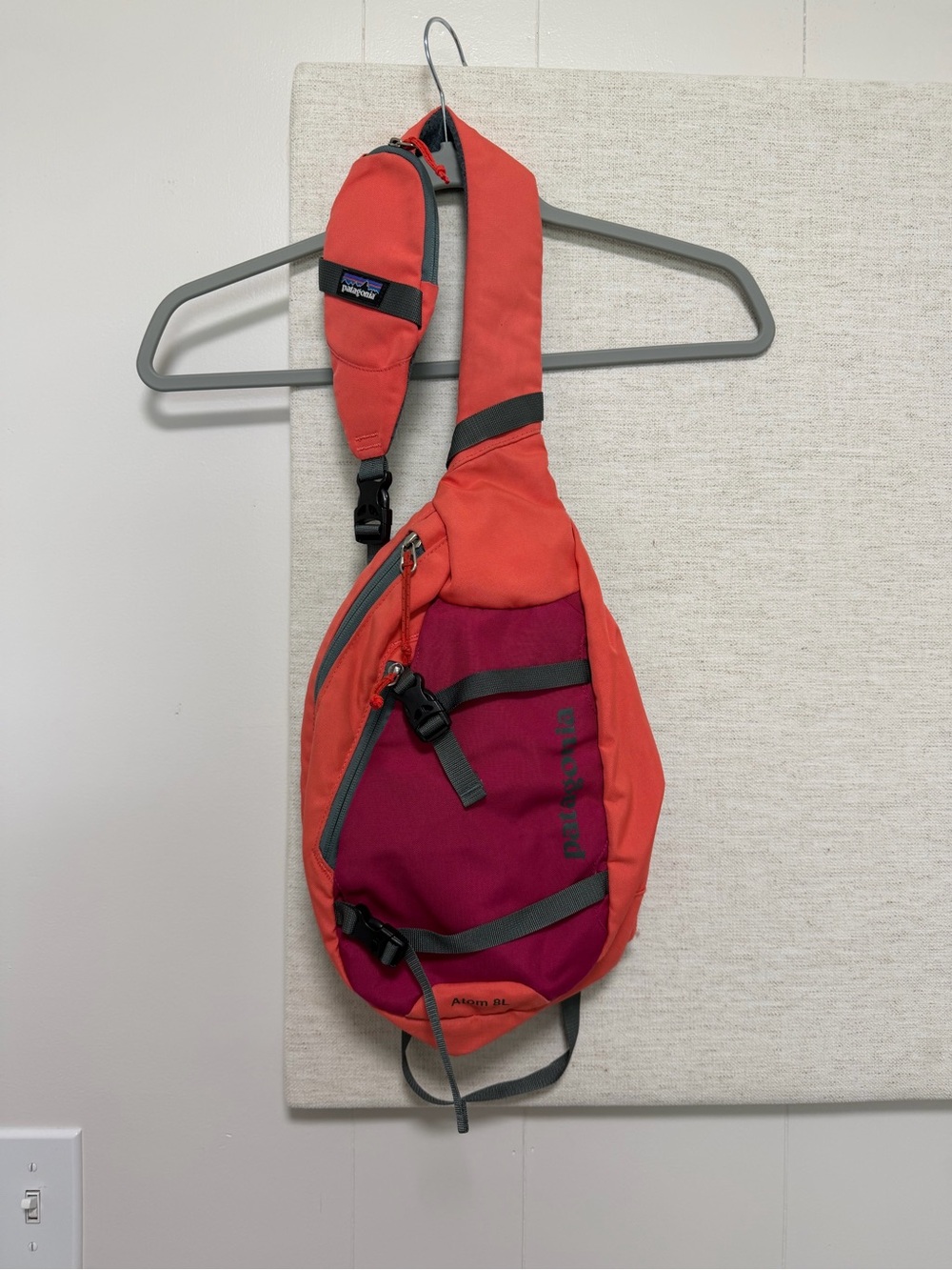 Patagonia Orange and Magenta Crossbody Sling Bag
